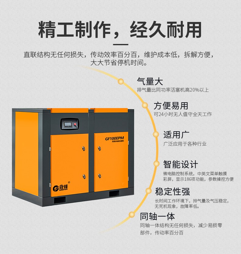 超能永磁雙級螺桿空壓機